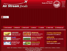 Tablet Screenshot of airstreamfoods.com